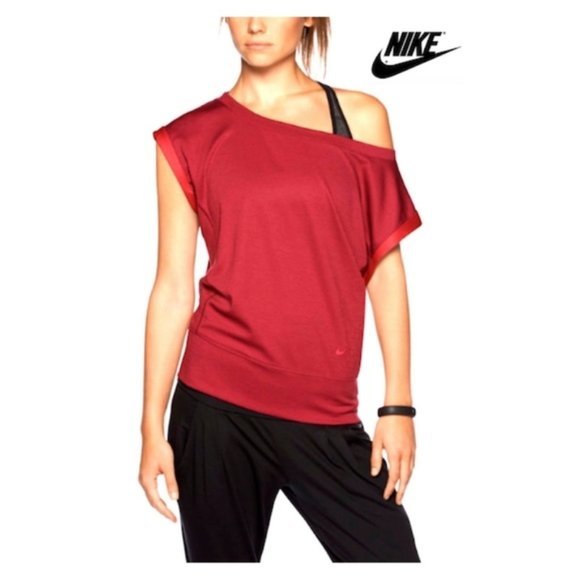 Nike Dri-Fit Off the Shoulder Top - Picture 8 of 9